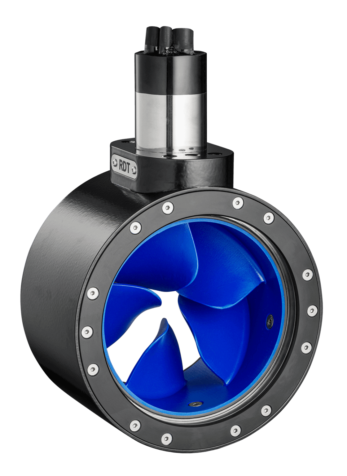 Standard bow thruster motor with Rim Drive Technology